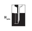 Afbeeldingen van Hewitool betonnagel ST26 - 22mm premium blank staal (2.6x6.5mm - 1000st) - FRST2622-P