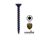 Afbeeldingen van Woodies® Ultimate Blackline houtschroef Torx TX20 met verzonken kop 5x40/24 shield zwart