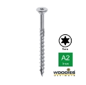 Afbeeldingen van Woodies® Ultimate houtschroef deeldraad Torx TX20 met verzonken kop 5x50/30 inox A2