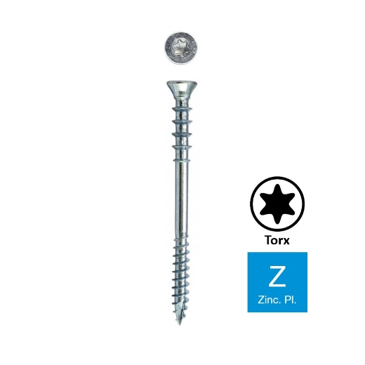 Afbeeldingen van Stelschroef Torx TX25 met verzonken kop VK 6x100 Zn