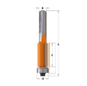 Afbeeldingen van CMT Uitloopfrees met kogellager D=12.7x25.4mm L=71mm S=8mm Z2 HW - 906.227.11