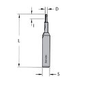 Afbeeldingen van CMT Groeffrees met rechte snijkoppen D=4x10mm L=50mm S=8mm Z2 HWM - 911.040.11