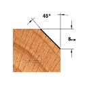 Afbeeldingen van CMT Afkantfrees D=25x8mm 45° L=41mm S=6mm Z2 HW - 705.240.11