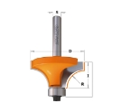 Afbeeldingen van CMT Holle radiusfrees zonder opstaande kant D=28.6x12.7mm R=8 L=54mm S=6mm Z2 HW - 738.285.11