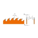 Afbeeldingen van CMT Afkortcirkelzaag voor draagbare machines, voor massief hout 216x30x2.8mm Z64 HW - 292.216.64M