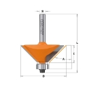 Afbeeldingen van CMT Afkantfrees met kogellager D=19x11.5mm 15° L=55mm S=8mm Z2 HW - 936.130.11