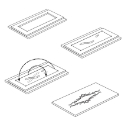 Afbeeldingen van CMT 3-D graveerfrees met kogellager & aluminium geleider D=44.5mm S=8mm HW - RCS-BIT8