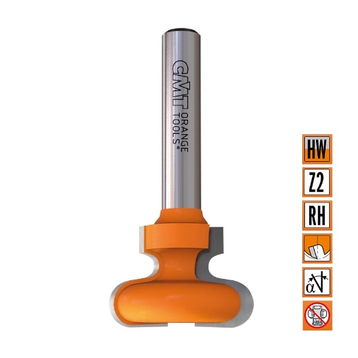 Afbeeldingen van CMT Handgreepfrees D=29x20mm L=60mm S=8mm Z2 HW - 955.105.11