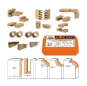 Afbeeldingen van CMT 5-delige profielfrezenset in pvc kistje S=6mm HW - 700.005.03