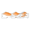 Afbeeldingen van CMT 3-delige keukendeurfrezenset profiel D S=12mm Z2 HW - 900.521.11