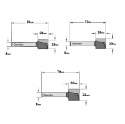 Afbeeldingen van CMT 3 delige frezenset in pvc kistje HW - S174.003.01