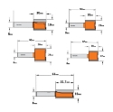 Afbeeldingen van CMT 5-delige frezenset in pvc kistje S=8 Z2mm HW - S911.005.03