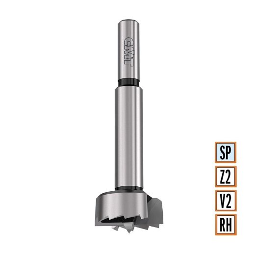 Afbeeldingen van CMT Forstnerboor D=15mm LT=90mm S=8mm Z2+V2 RH SP - 537.150.31