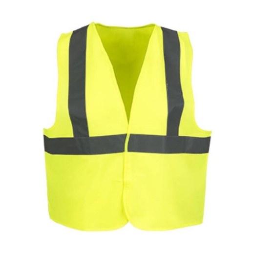 Afbeeldingen van Busters gele fluorescerende vest/gilet met reflecterende banden maat S/M - 1029614001