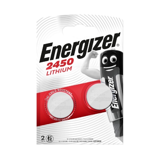 Afbeeldingen van Energizer Lithium 3V CR2450 blister 2 stuks - CR2450-2