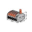 Afbeeldingen van Wago 222-415 snelklem 5-draads 0.08mm² > 4mm²