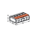 Afbeeldingen van Wago 221-415 snelklem 5-draads 0.02mm² > 4mm²