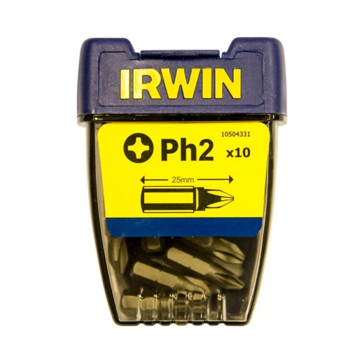 Afbeeldingen van Irwin bits Philips PH2 - 1/4” 25mm, 10 stuks - 10504331