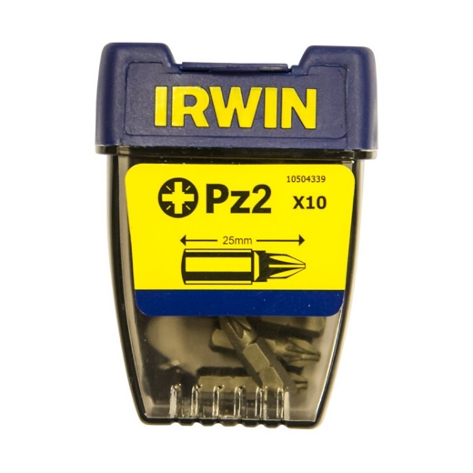 Afbeeldingen van Irwin bits Pozidrive PZ2 - 1/4” 25mm, 10 stuks - 10504339