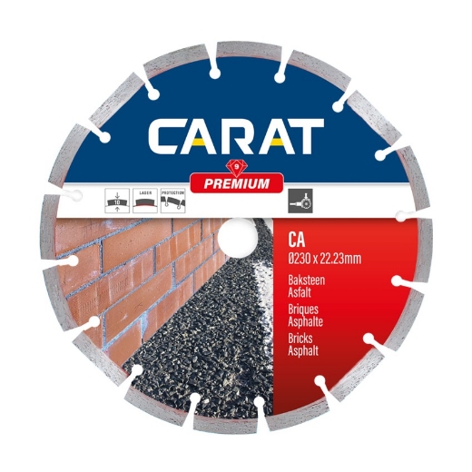 Afbeeldingen van Carat diamantschijf CA premium 125x22.23mm baksteen & asfalt - CA12530000