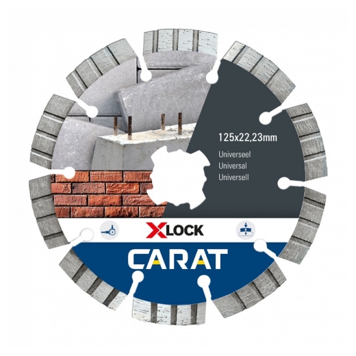 Afbeeldingen van Carat diamantschijf X-lock 125x22.23mm - universeel gebruik - CUXLOCK125