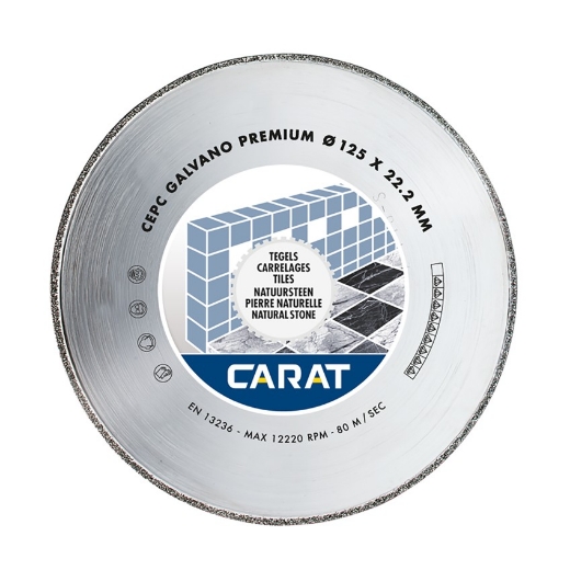 Carat diamantschijf CEPC Galvano premium 180x22.23mm - tegels & harde kunststof - CEPC180300
