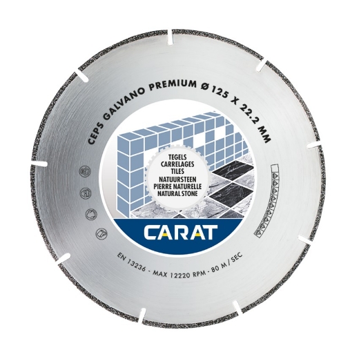 Afbeeldingen van Carat diamantschijf CEPS premium 125x22.23mm - tegels & composiet - CEPS125300