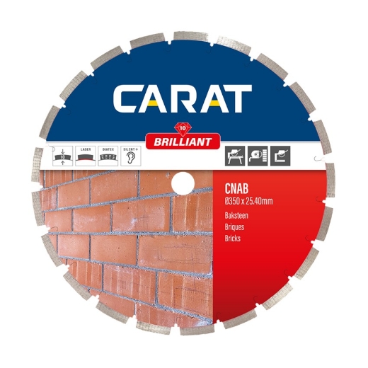 Afbeeldingen van Carat diamantschijf CNAB Brilliant 450x25.4mm - baksteen - CNAB450400