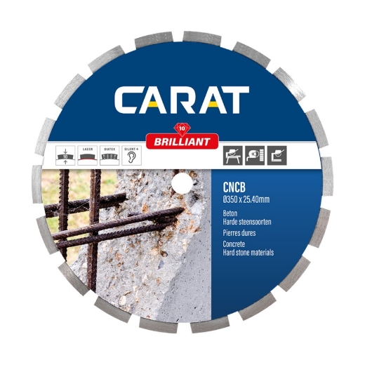 Afbeeldingen van Carat diamantschijf CNCB brilliant 450x25.4mm - (gewapend) beton - CNCB450400