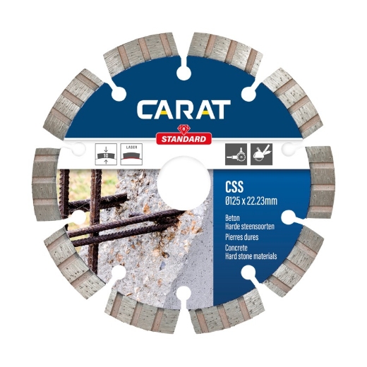 Afbeeldingen van Carat diamantschijf CSS standaard 115x22.23mm - beton - CSS1153000