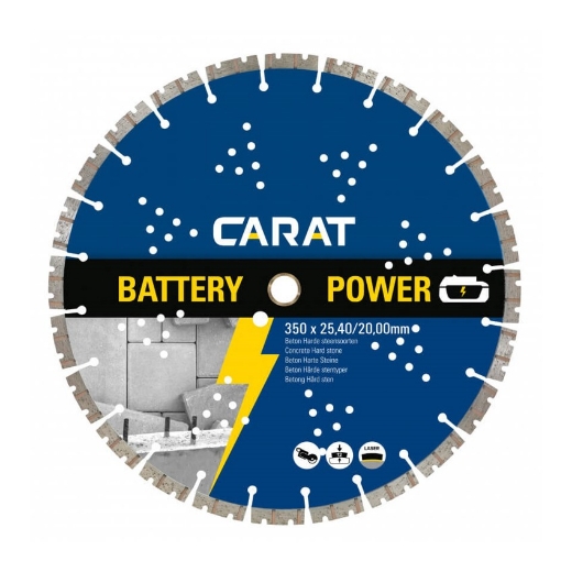 Afbeeldingen van Carat diamantschijf CB battery power premium 350x25.4mm - CBP3504200