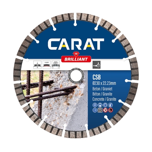 Afbeeldingen van Carat diamantschijf CSB brilliant 125x22.23mm - beton & graniet - CSB1253000