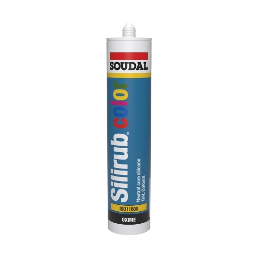 Afbeeldingen van Soudal Silirub color Ral 3011 (kleur op maat) - Bruinrood, koker 300ml - 123396