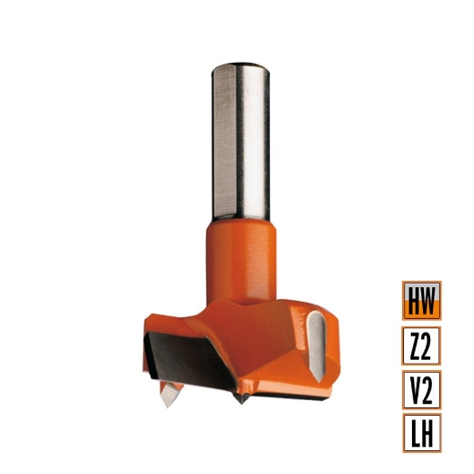 Afbeeldingen van CMT Cilinderkopboor D=16mm LT=57.5mm S=10x26mm Z2+V2 LH HW - 317.160.12