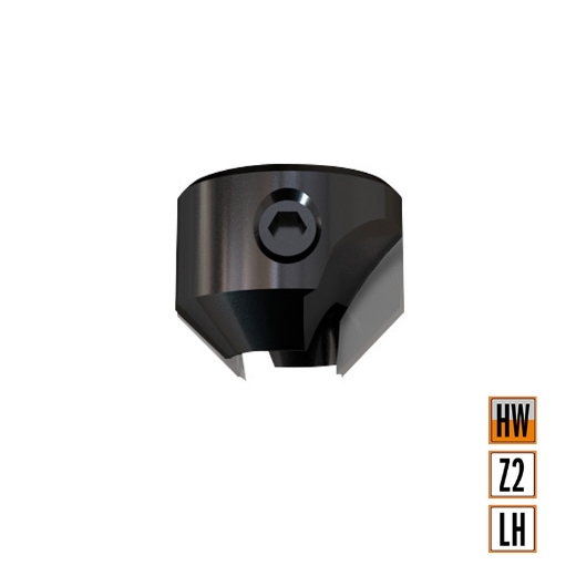 CMT Opsteekverzinker voor dubbel spiraal D=16mm d=7mm LT=15mm Z2 LH HW - 316.070.12