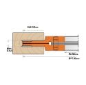 Afbeeldingen van CMT Verstelbare groeffrees D=160mm B=50mm Z2+2 + V2+2 Hh=5-9.5mm HD=32mm - 02107.160.05.50