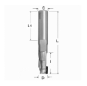 Afbeeldingen van CMT Diamantfrees D=12mm I=25mm S=12x40mm L=73mm Z1+1 (3 PCD+1 HM) PCD H 2.5mm RH - 140.321.61