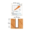 Afbeeldingen van CMT Positieve schrobfrees D=16x32mm L=80mm S=16mm Z3 HWM Chrome Coating DLCS - 195.160.41