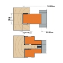 Afbeeldingen van CMT Pennenbeitel in staal D=300mm B=50mm Z3+V3 Hh=20mm HD=114mm - 30.300.20.53