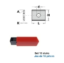 Afbeeldingen van CMT Wisselmessen L=7.65x12x1.5mm 35° Z2 HWM KCR08/S1920, 10 stuks - 790.076.06