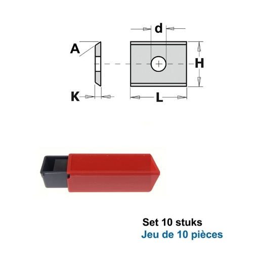 Afbeeldingen van CMT Wisselmessen L=7.65x12x1.5mm 35° Z2 HWM KCR08/S1920, 10 stuks - 790.076.06