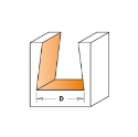 Afbeeldingen van CMT Zwaluwstaartfrees D=9.5x9.5mm 9° L=52mm S=8mm Z2 HWM - 918.095.11