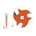 Afbeeldingen van CMT Schijffrees D=47.6x2mm S=8mm Z3 HW - 822.320.11