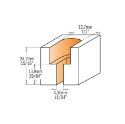 Afbeeldingen van CMT Schroefverzinker D=12.7x24.2mm L=63.5mm S=8mm Z2 HW - 913.101.11