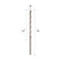 Labor metaalboor Din 340 HSS-G geslepen (lange uitvoering), 4.6x126mm, 118° splitpoint (10st) - AP000460-10BAG