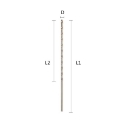 Labor metaalboor Din 1869 HSS-G geslepen (extra lang), 6x225/330mm, 118° splitpoint - AS060330-1TS
