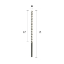 Labor metaalboor Din 1869 HSS-G geslepen (extra lang), TL-spiraal, 1.5x60/100mm, 130° - AX015100-1TS