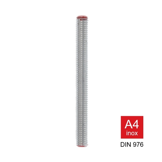 Afbeeldingen van Draadstang Din 976 M6x45mm inox A4-70