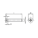 Afbeeldingen van Metaalschroef met verzonken kop en PH2 kruisindruk Din 965H M4x10 inox A2