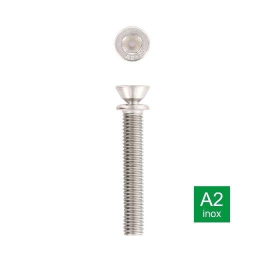 Afbeeldingen van Afbreekschroef met breekpunt 18-25Nm M8x40 inox A2